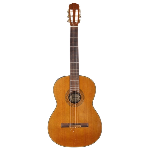 1902 - 1997 Takamine CP-132S electro-classical guitar, made in Japan; Back and sides: rosewood, a few light... 