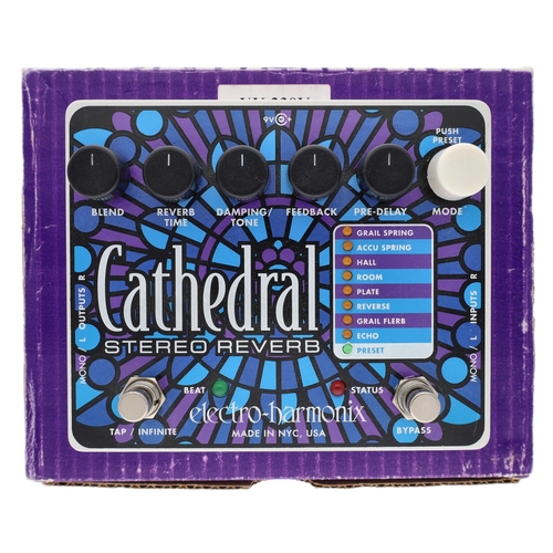 1310 - Electro-Harmonix Cathedral Stereo Reverb guitar pedal, boxed*Please note: Gardiner Houlgate do not g... 