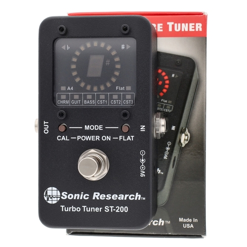 1340 - Sonic Research ST-200 Strobe Tuner guitar pedal, boxed*Please note: Gardiner Houlgate do not guarant... 