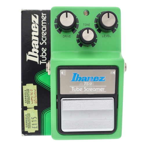1341 - Ibanez TS9 Tube Screamer guitar pedal, boxed*Please note: Gardiner Houlgate do not guarantee the ful... 