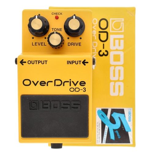 1345 - Boss OD-3 Overdrive guitar pedal, boxed*Please note: Gardiner Houlgate do not guarantee the full wor... 