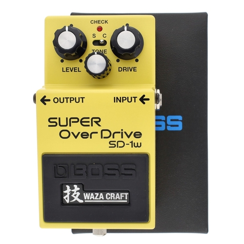 1351 - Boss Waza Craft SD-1W Super Overdrive guitar pedal, boxed*Please note: Gardiner Houlgate do not guar... 