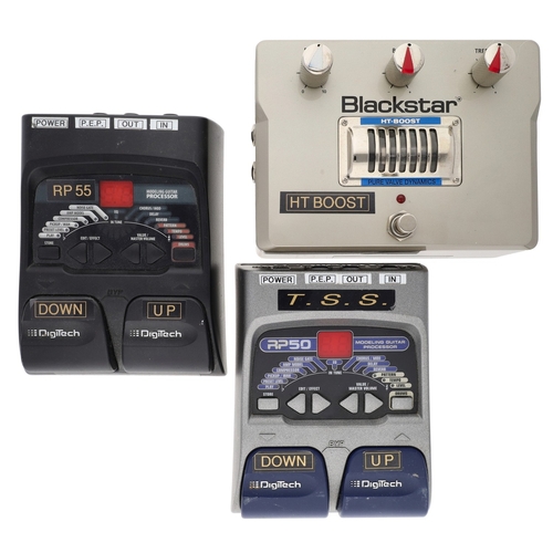1355 - Blackstar Amplification HT Boost guitar pedal; together with a DigiTech RP50 multi-effects guitar pe... 