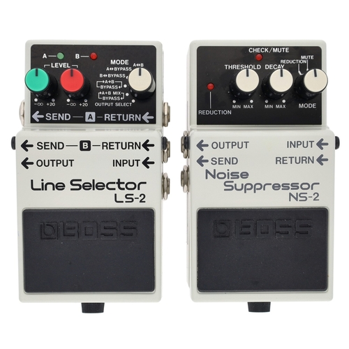 1362 - Boss LS-2 Line Selector guitar pedal; together with a Boss NS-2 Noise Suppressor guitar pedal (2)*Pl... 
