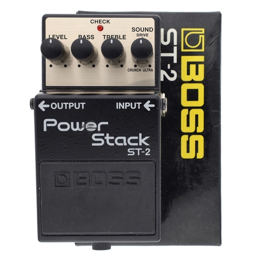 1367 - Boss ST-2 Power Stack guitar pedal, boxed*Please note: Gardiner Houlgate do not guarantee the full w... 