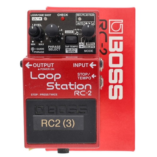 1369 - Boss RC-2 Loop Station guitar pedal, boxed*Please note: Gardiner Houlgate do not guarantee the full ... 