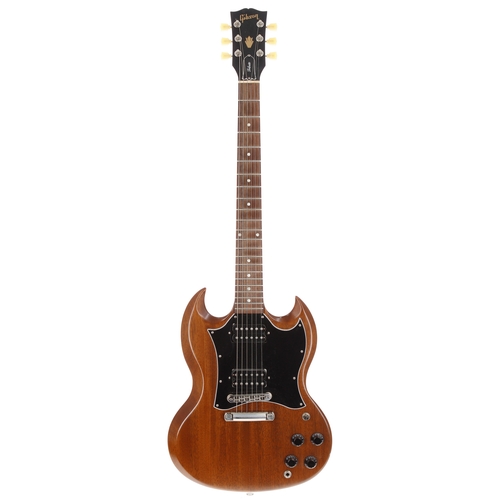 212 - 2019 Gibson SG Tribute electric guitar, made in USA; Body: natural walnut finished mahogany; Neck: m... 