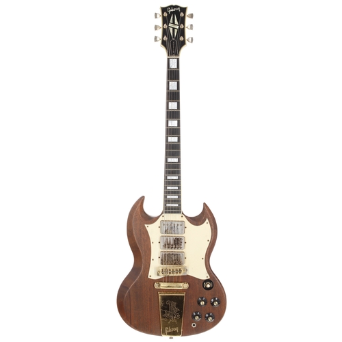 217 - 1969 Gibson SG Custom electric guitar, made in USA; Body: stripped finish, neck repair within body c... 