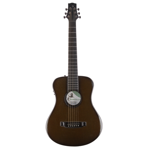 220 - 2013 Emerald Guitar Company T25 carbon fibre three-quarter size electro-acoustic guitar, within orig... 