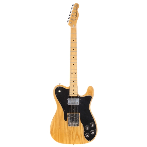 223 - 1974 Fender Telecaster Custom electric guitar, made in USA; Body: natural finished three piece ash, ... 