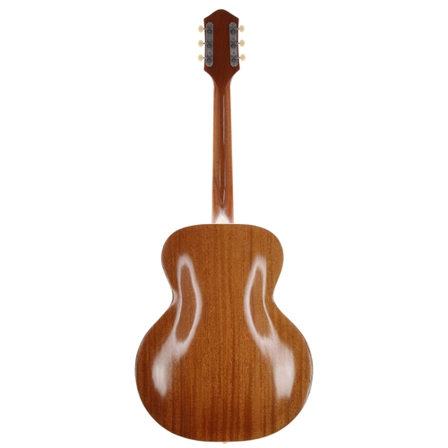 229 - 1950s Harmony Patrician archtop guitar, made in USA; Back and sides: mahogany, refinish; Top: three ... 