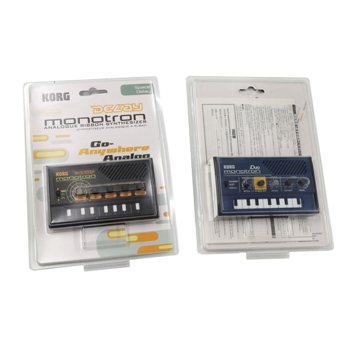 Korg Duo Monotron analogue ribbon synthesizer, boxed; together with a ...