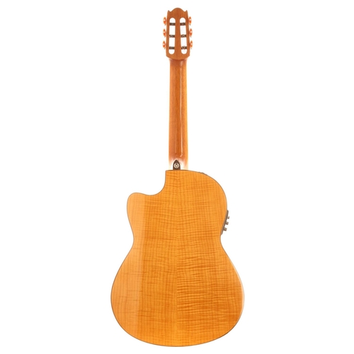 234 - Yamaha NCX900FM nylon string electro-acoustic guitar, made in China; Back and sides: natural maple; ... 