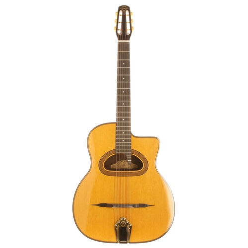 235 - 2006 Gitane D-500 steel string gypsy jazz guitar, made in China; Back and sides: Indian rosewood; To... 