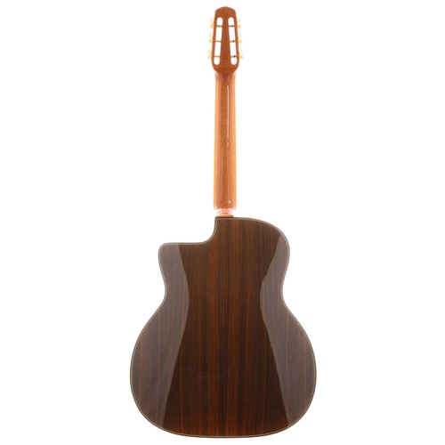 235 - 2006 Gitane D-500 steel string gypsy jazz guitar, made in China; Back and sides: Indian rosewood; To... 
