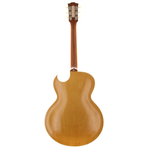 238 - 1954 Gibson ES-175 D hollow body electric guitar, made in USA; Body: natural finished maple, light c... 