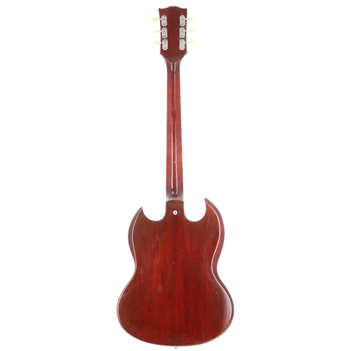 239 - 1972 Gibson SG II electric guitar, made in USA; Body: cherry finish, various dings and marks through... 