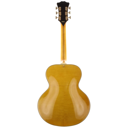 242 - 2024 D'Angelico Excel Style B hollow body electric guitar, made in Korea; Body: natural finished fig... 