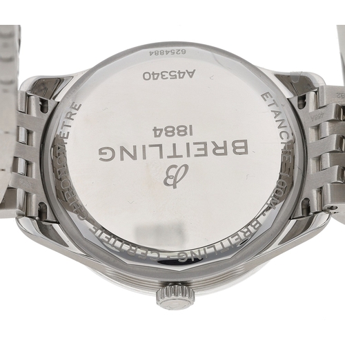 32 - Breitling Premier Chronometer Day Date 40 automatic stainless steel gentleman's wristwatch, referenc... 