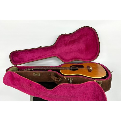 221 - 1969 Gibson LG-12 twelve string acoustic guitar, made in USA; Back and sides: mahogany, scratches an... 