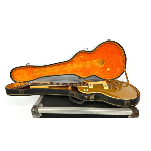 224 - 1952 Gibson Les Paul Stopbar with Tune-o-Matic conversion electric guitar, made in USA; Body: gold t... 