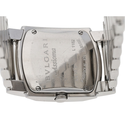 53 - Bvlgari Assioma stainless steel lady's wristwatch, reference no. AA 35 S, serial no. L 11xx, circa 2... 