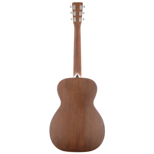 185 - 1934 C.F Martin 0-17 acoustic guitar, made in USA; Body: all mahogany, minor dings to edges and othe... 