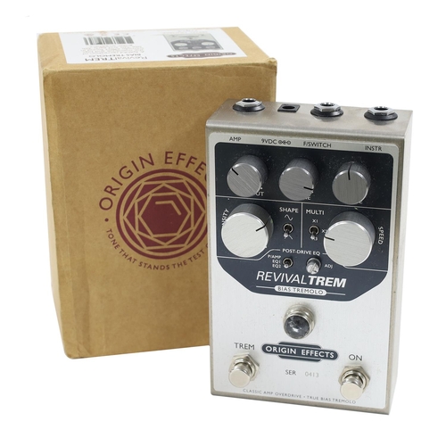1452 - Origin Effects Revival Trem Bias Tremolo guitar pedal, boxed*Please note: Gardiner Houlgate do not g... 