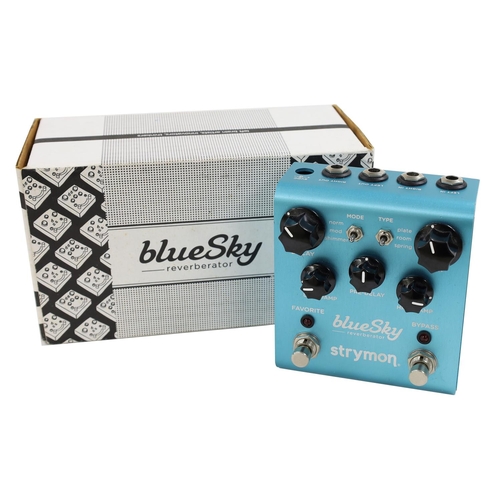 1453 - Strymon Blue Sky Reverberator guitar pedal, boxed*Please note: Gardiner Houlgate do not guarantee th... 
