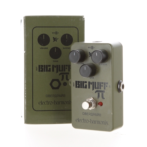 1484 - Electro Harmonix Green Russian Big Muff guitar pedal, boxed*Please note: Gardiner Houlgate do not gu... 