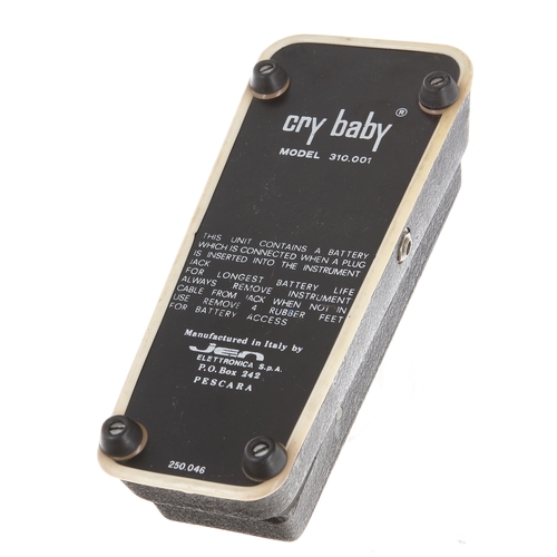 1491 - 1970s Jen Cry Baby guitar pedal, made in Italy*Please note: Gardiner Houlgate do not guarantee the f... 