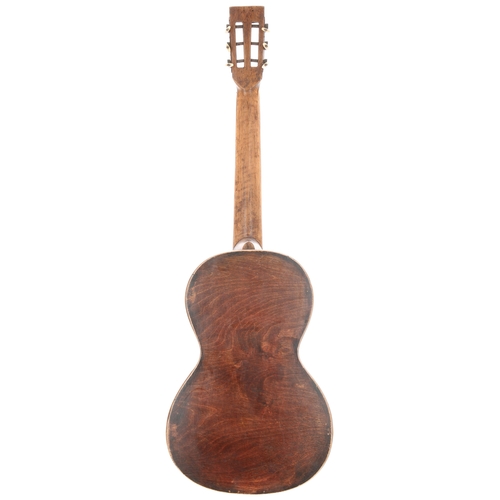 1914 - Primitive antique small bodied acoustic guitar