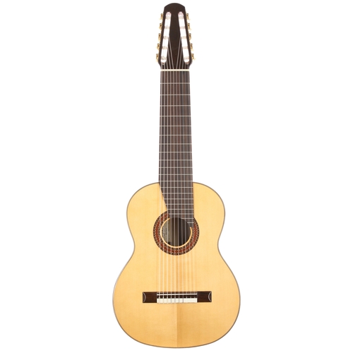 1922 - 2012 Minyard Martinez MCG-10S ten string nylon string guitar; Back and sides: rosewood; Top: natural... 