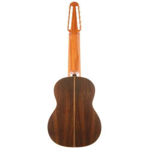 1922 - 2012 Minyard Martinez MCG-10S ten string nylon string guitar; Back and sides: rosewood; Top: natural... 