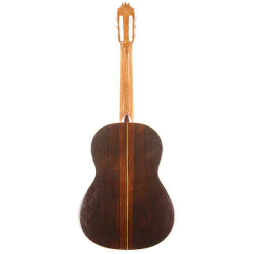 1926 - 1970 Vicente Camacho classical guitar, made in Madrid, Spain; Back and sides: Brazilian rosewood, st... 