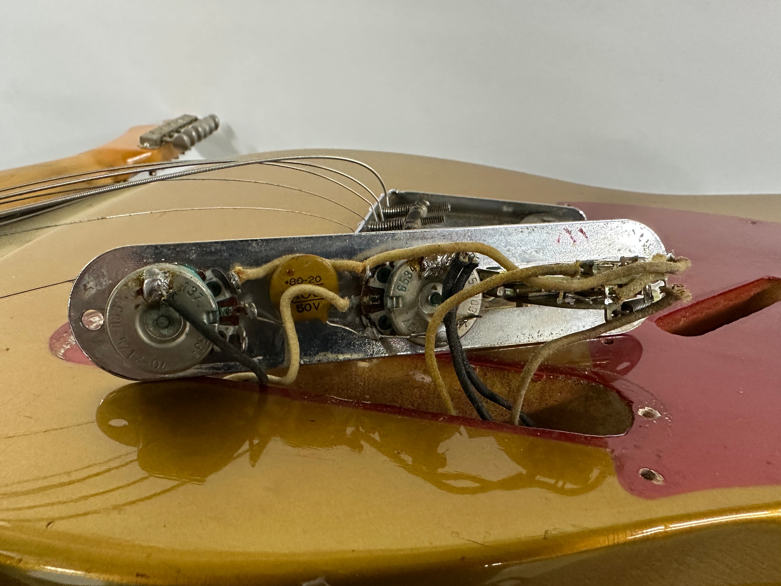 1965 Fender Telecaster electric guitar, made in USA; Body: metallic ...