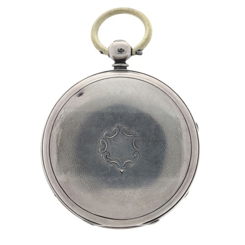 217 - Chancellor & Son, Dublin - Victorian silver lever pocket watch, Birmingham 1876, signed movement... 