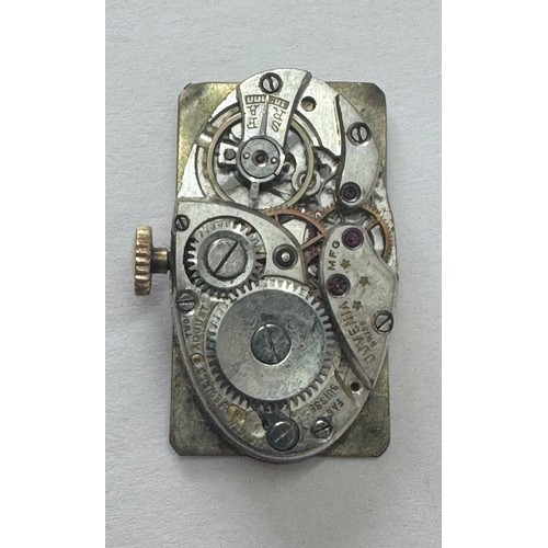 218 - Attractive Juvenia Swiss silver (925) gilt and guilloche pink enamel rectangular purse watch, the hi... 