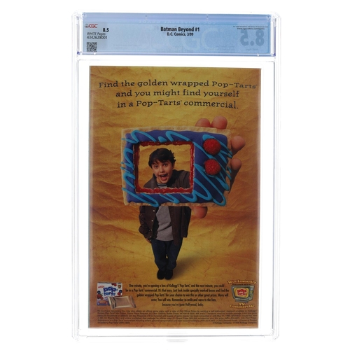 13 - DC Comics, Batman Beyond issue #1, circa 1999, CGC graded 8.5, white pages, 1st appearance of Terry ... 