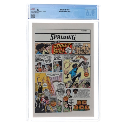 14 - Marvel Comics, What If Jane Foster had found the hammer of Thor? issue #10, circa 1978, CGC graded 9... 