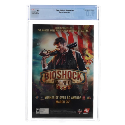 16 - Marvel Comics, Thor God of Thunder issue #6, circa 2013, CGC graded 9.0, white pages, key issue, the... 