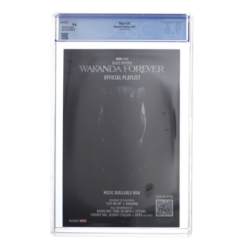 17 - Marvel Comics, Thor issue #31 (Variant edition), circa 2023, CGC graded 9.6, white pages, Russell Da... 