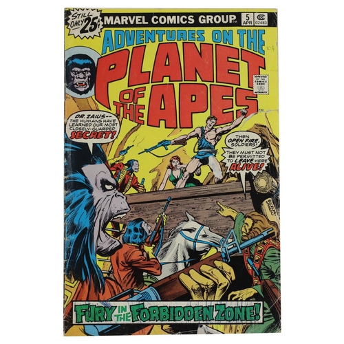 82 - Marvel Comics: Adventure on the Planet of the Apes 'Fury in the forbidden zone!' issue #5; to includ... 