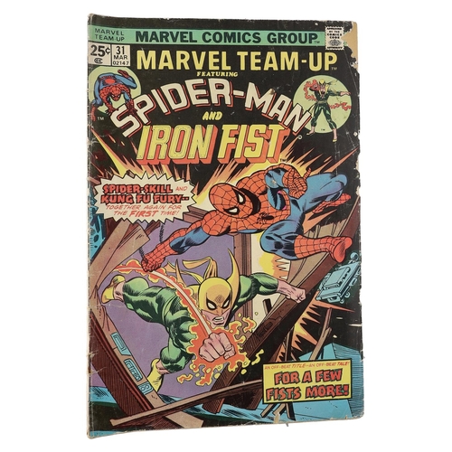 95 - Marvel comics: Marvel Team-up Spider-Man and Hawkeye 'The messiah machine!' issue #22, circa 1972; t... 