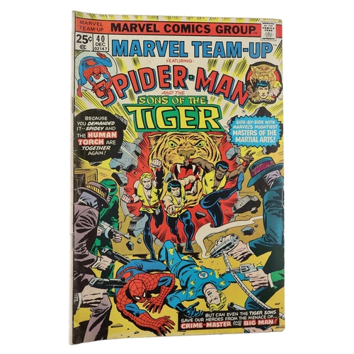 95 - Marvel comics: Marvel Team-up Spider-Man and Hawkeye 'The messiah machine!' issue #22, circa 1972; t... 