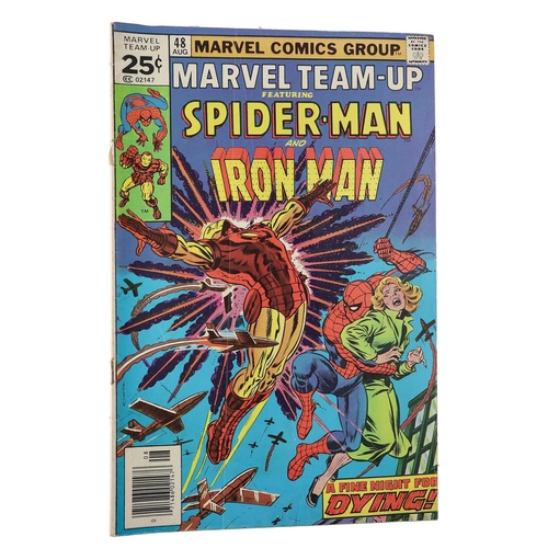 95 - Marvel comics: Marvel Team-up Spider-Man and Hawkeye 'The messiah machine!' issue #22, circa 1972; t... 