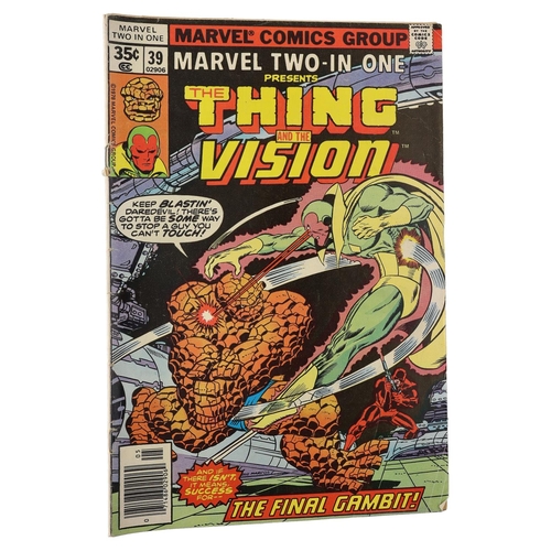 97 - Marvel Comics: Marvel Two-in-one presents The Thing and the Vision 'The final gambit!' issue #39, ci... 