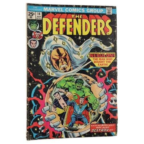 106 - Marvel Comics: The Defenders 'The secret origin of Nighthawk' issue #32, circa 1976; together with t... 