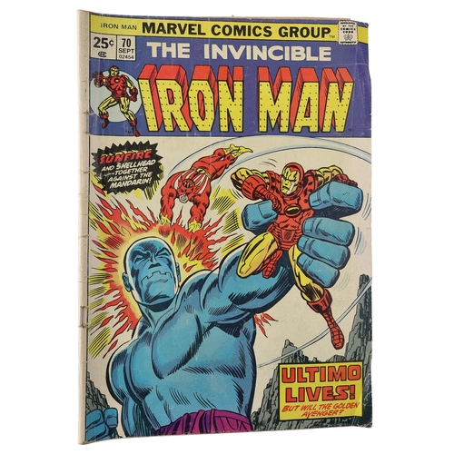 105 - Marvel Comics: The Invincible Iron Man 'The icy hand of death' issue #87, circa 1976, includes villa... 