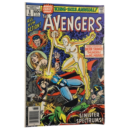 110 - Marvel Comics: The Avengers 'Sinister Spectrums' issue #8, circa 1977; together with six other Aveng... 